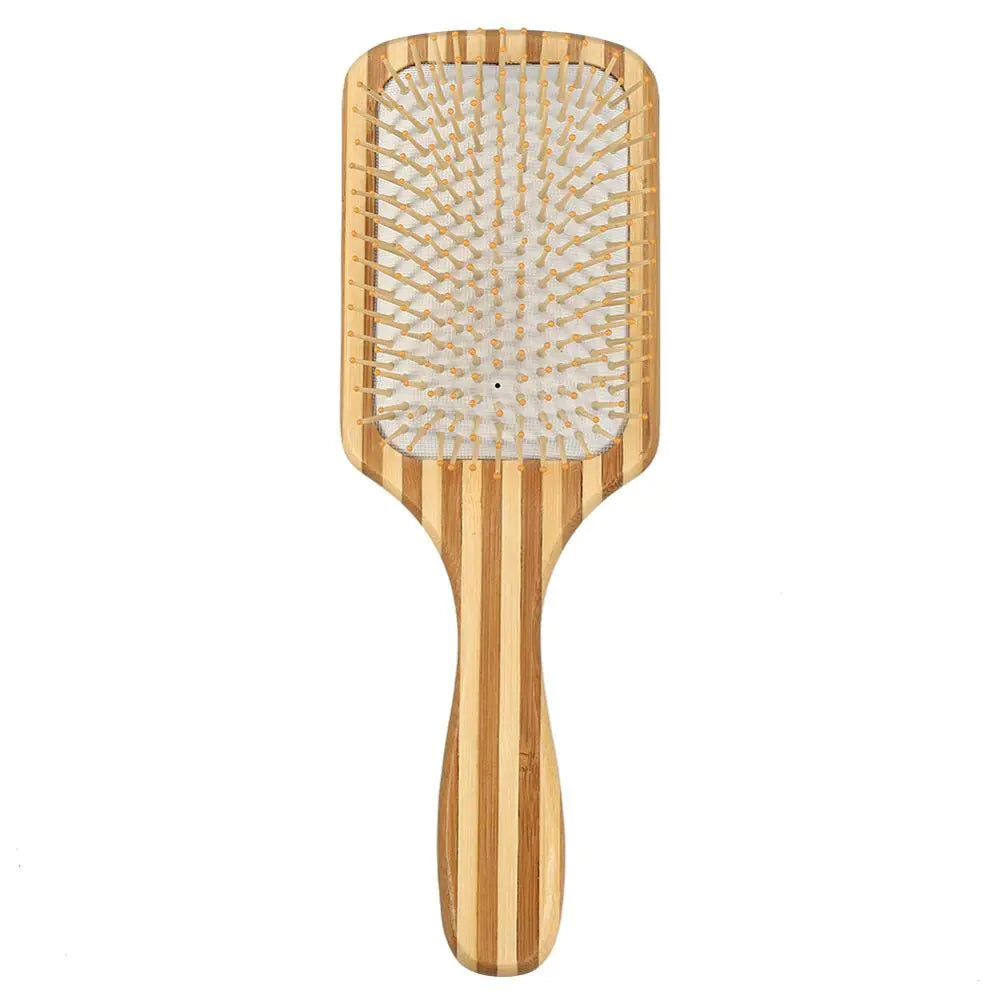 Antistatic Makeup Comb with Bamboo Massage Brush