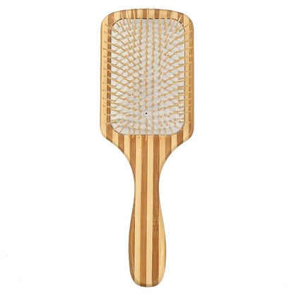 Antistatic Makeup Comb with Bamboo Massage Brush