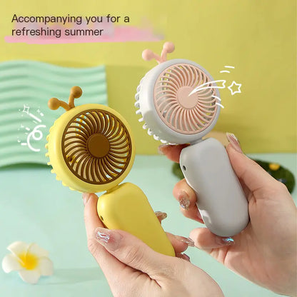 2024 USB Mini Cartoon Handheld Desktop Fan