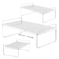 3 Pack Expandable Cabinet Shelf Organizer Kitchen Shelf Riser Stackable Pantry Shelves Kitchen Organizers and Storage Metal Spice Rack Countertop Organizer Cupboard Adjustable Shelfs Desk Rack Shelf