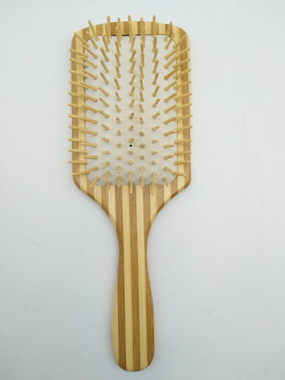 Antistatic Makeup Comb with Bamboo Massage Brush